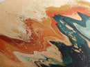 Earthy, Abstract, Swirl, Texture, Framed Canvas Print, Boho Wall Art, Warm Tones Painting, Living Room Decor, Modern Aesthetic