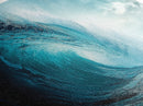 Turquoise Ocean Wave Canvas Print Coastal Photography Wall Art, Large Beach House Decor, Modern Living Room or Office Art, Gift Idea