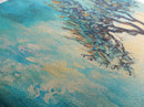Windswept Tree Landscape Wall Art, Minimalist Nature Painting, Serene Sky Artwork, Zen Meditation Room Decor, Earthy Tones