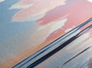 Sunset Glow, Serene Beach Painting, Pastel Coastal Wall Art, Ocean Reflection, Boho Home Decor, Canvas Print, Dining Room Wall Art