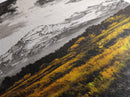 Snowy Peaks, Fall Meadow, Framed Canvas Print, Rustic Landscape Art, Mountain Decor, Cozy Cabin Art, Nature Art, Dining Room Decor