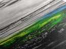 Abstract Landscape Wall Art, Green and Blue Coastal Decor, Nature Inspired Art, Modern Home Decor, Office Wall Art,