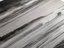Stormy Waves, Ocean Landscape, Black and White, Framed Canvas Print, Coastal Wall Art, Modern Office Decor, Minimalist Seascape Painting