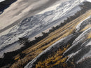 Snowy Mountains, Dramatic Sky, Wilderness Scene, Framed Canvas Print, Rustic Wall Art, Cabin Decor, Nature Inspired Artwork