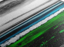 Emerald Waters, Coastal Horizon, Abstract Ocean, Deep Sea Art, Framed Canvas Print, Beach House Decor, Nautical Home Wall Art