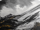 Stormy Coast, Dramatic Sky, Black and White Seascape, Framed Canvas Print, Coastal Wall Art, Large Landscape, Entryway Decor, Moody Art