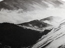 Cliffside Beach, Dramatic Seascape View, Framed Canvas Print, Black and White Art, Minimalist Decor, Bedroom Wall Art, Coastal Aesthetic