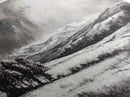 Winter Landscape, Black White, Scenic Country Road, Framed Canvas Print, Serene Nature Art, Rustic Wall Decor, Bedroom Artwork