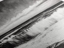 Monochrome Ocean, Rolling Waves, Black and White Beach Art, Framed Canvas Print, Minimalist Seascape, Coastal Wall Decor, Bedroom Art