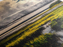 Stormy Marsh, Moody Landscape Art, Coastal Nature Scene, Modern Rustic Decor, Fall Home Wall Art, Framed Canvas Print, Office Artwork