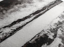 Moody Lake, Black and White Landscape, Canvas Print, Rustic Wall Art, Cabin Decor, Modern Minimalist Art, Office Artwork