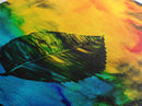 Abstract Leaf, Bold Colorful Art, Vibrant Wall Art, Canvas Print, Nature Inspired Decor, Modern Office Art, Eye-Catching Design