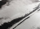Snowy Lake Scene, Minimalist Landscape, Framed Canvas Print, Winter Wall Art, Serene Home Decor, Modern Office Art, Monochrome Nature Painting