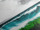 Ocean Waves, Seascape Art, Coastal Decor, Beach House, Framed Canvas Print, Large Wall Art, Modern Nautical, Living Room Art