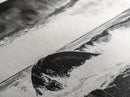 Ocean Wave, Moody Seascape, Black and White Art, Framed Canvas Print, Stormy Water, Coastal Home Decor, Nautical Wall Art, Large Statement Piece