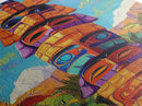 Totem Pole Painting, Tribal Inspired Decor, Canvas Print, Vibrant Wall Art, Boho Art Style, Entryway Statement Art, Unique Cultural Art
