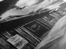 Western Saloon, Rustic Storefront, Desert Vibes, Black and White Photography, Framed Canvas Print, Man Cave Art, Americana Wall Style