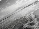 Ocean Foam, Morning Light, Tranquil Seashore, Black and White Coastal Print, Canvas Print, Minimalist Bathroom Print, Entryway Wall Art