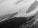 Foggy Coast, Ocean Cliffs, Atmospheric Horizon, Canvas Print, Nature Wall Art, Moody Landscape, Neutral Tones, Hallway or Office Decor