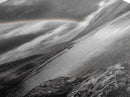 Rainbow Valley, Moody Skies, Stormy Horizon, Highland River, Framed Canvas Print Autumn Wall Decor, Scandinavian Nature Art, Living Room Accent