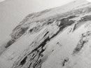 Alpine Peak, Snow Summit, Rugged Path, Canvas Print, Adventure Wall Decor, Minimalist Nature Art, Winter Landscape Photography