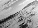 Sandy Trail, Dune Path, Footprints Grass, Canvas Print, Fall Coastal Decor, Boho Entryway Art, Black and White Beach Landscape