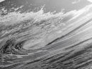 Curling Wave, Ocean Spray, Coastal Energy, Canvas Print, Surf Wall Art, Beach House Decor, Modern Minimalist Ocean Photography