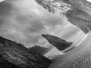 Hidden Coastal Cove, Dramatic Ocean Scene, Natural Seascape, Canvas Print, Rustic Cabin Wall Art, Black and White Beach Photography