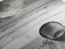 Solitary Bowl Beach, Ocean Waves Texture, Surreal Still Life Photo, Canvas Print, Entryway Wall Art, Minimalist Coastal Style