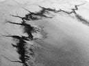 Aerial Desert, Cracked Earth, Modern Texture, Abstract Terrain, Canvas Print, Office Wall Art, Earth Tones, Contemporary Natural Art