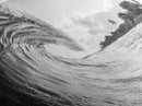Ocean Wave Art, Coastal Decor, Heart Wave Wall Art, Black and White Photography, Canvas Print, Beach Bathroom, Surf Vibes, Minimalist Surf Home
