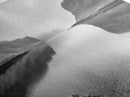 Misty Fjord Reflection, Calm Water Scene, Nordic Landscape, Peaceful Wall Decor, Canvas Print, Office Wall Art, Minimalist Mountains