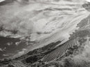 Coastal Hillside Sunset, Vineyard Ocean View, Rolling Landscape Art, Framed Canvas Print, Kitchen Wall Art, California Scenery