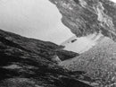 Rocky Cove, Ocean Gap, Cliffside Path, Secluded Coast, Framed Canvas Print, adventure wall art, man cave, grayscale wilderness print