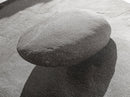 Zen Stone Focus, Natural Simplicity, Black and White Minimalist, Canvas Print, Spa Wall Art, Serene Bathroom Decor, Peaceful Aesthetic