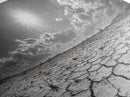 Cracked Earth Sun, Desert Landscape, Dramatic Sky, Canvas Print, Southwestern Decor, Fall Wall Art, Earth Tones Rustic Home Accent
