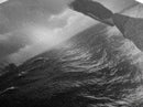 Man Watching Sea, Stormy Ocean View, Emotional Scene, Canvas Print, Moody Coastal Decor, Office Wall Art, Nautical Monochrome Style