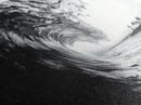 Ocean Wave Curl, Surf Tunnel, Tropical Coastline, Framed Canvas Print, Coastal Wall Art, Beach House Decor, Nature Photography