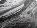 Highland Ocean Trail, Dramatic Clouds, Monochrome Nature, Canvas Print, Office Wall Art, Adventure Landscape, Rustic Home Decor