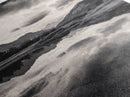 Alpine Reflections, Dramatic Skies, Mountain Serenity, Canvas Print, Living Room Wall Art, Moody Landscape Photography, Monochrome Decor