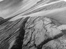 Eroded Riverbed, Desert Rock, Serene Canyon, Long Exposure, Framed Canvas Print, Earth Tones, Dining Room Decor, Nature Inspired