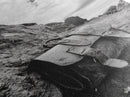 Deserted Leather Satchel, Coastal Adventure, Weathered Texture, Black and White Canvas Print, Vintage Office or Studio Wall Art