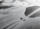 Iconic sea stack, Oregon coast art, tranquil reflections, dramatic clouds, Canvas Print, bedroom wall art, modern coastal minimalist decor