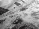 Sea Stacks Seascape, Ocean Art, Moody Coastline Print, Nature Photography, Framed Canvas Print, Living Room Wall Art, Black White Seaside