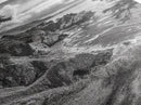 Coastal Cliff, Ocean View, Rocky Shoreline, Framed Canvas Print, Black and White Art, Coastal Living Wall Decor, Nature Landscape Art
