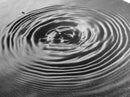 Water Drop Ripples, Black and White Photography, Zen Art, Minimalist Wall Decor, Canvas Print, Bathroom Wall Art, Meditation Room Art