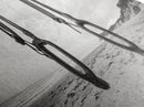 Nautical Swing, Beach Ropes, Seaside Minimalism, Canvas Print, black and white beach decor, coastal hallway wall art, maritime rustic style