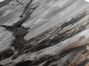 Weathered Tree, Coastal Roots, Dramatic Sky, Natural Form – Canvas Print, Living Room Wall Art, Monochrome Photography, Driftwood Decor