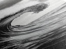 Ocean Wave, Monochrome Surf, Nature Power, Dramatic Sea, Framed Canvas Print, Coastal Wall Decor, Modern Bathroom Art, Minimalist Ocean Art