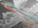 Desert Dust, Color Cloud, Abstract Sky, Surreal Art, Framed Canvas Print, Creative Studio Wall Decor, Whimsical Wall Art, Unique Design